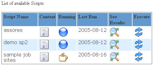 Running scripts